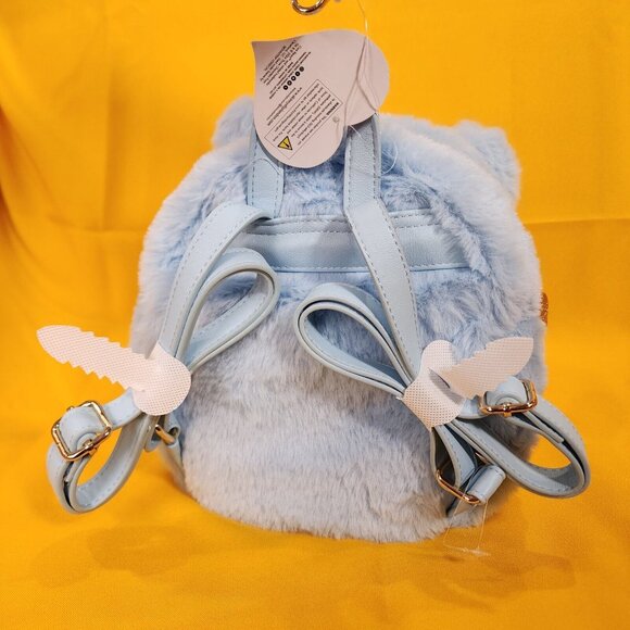Care Bears Skinny Dip Blue Plush Furry Cosplay Mini Backpack Coin Bag Set main image 9